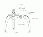EXTRACTOR FORZA SERIE 2740 AUTOCENTRANTE LIGERO DE 2 PATAS